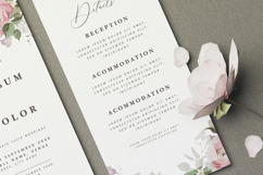 beautiful wedding card invitation set with roses flower Product Image 4