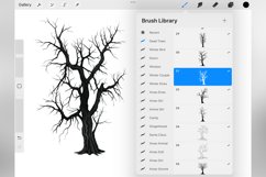 100 Procreate Dead Trees Stamp Brushes Product Image 4
