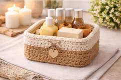 Basket base square shape 10 inch 25 cm laser cut file craft Product Image 4