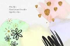 Green, Yellow, Pink Colourful Paint and Glitter Doodles Product Image 3