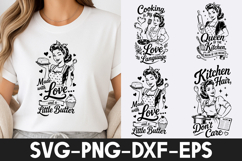 Retro Kitchen Lady Vintage Design SVG Product Image 1