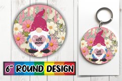 Cheerful Car Coaster Circle PNG, Valentines Product Image 1