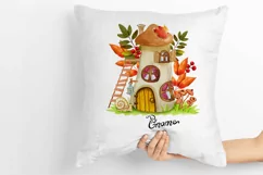 Fabulous autumn house of dwarfs, Dwarf House PNG Download Product Image 3