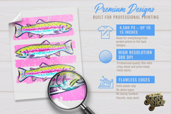 Trout PNG | Summer Lake Fish Shirt Design Product Image 2