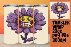 Smiling Flowers Delight: Retro Sublimation Product Image 1