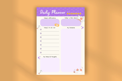 FREE Cat Themed Cute Daily Planner | Editable Canva Template Product Image 4