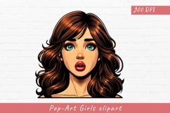 Pop-Art Girls clipart, Pop-Art Girls sublimation Product Image 1