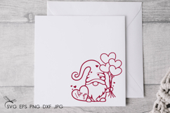 Cute Valentine's Gnome svg Product Image 4