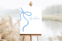 Watercolor Blue Ribbon Bow Clipart Product Image 4