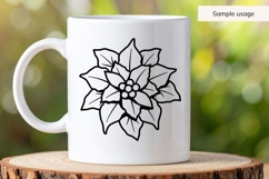 Hand Drawn Poinsettia SVG Product Image 4