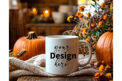 Thanksgiving 11oz white blank Coffee Mug Mockup Product Image 1