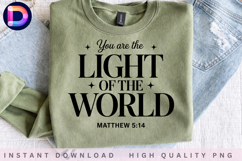 You Are the Light of the World Matthew 5:14 Christian Product Image 4