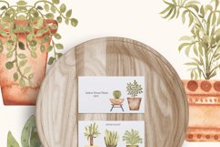 Watercolor Houseplants clipart set Product Image 4