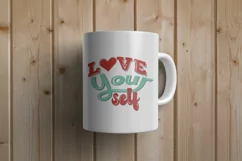love your self quote about love quote lettering hand drawn Product Image 7
