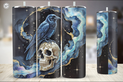 2 Raven Tumbler Sublimation, 20 oz Tumbler Wrap Product Image 2
