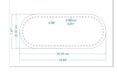 Very big basket base oval crochet purse bottom digital file Product Image 4