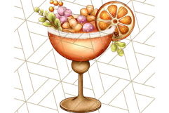 Fall Drink Clipart PNG, Cozy Autumn Cocoa and Latte Art Product Image 4