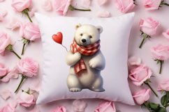 Valentines Day Bear Sublimation Clipart, Valentines Day PNG Product Image 4