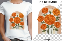 Marigolds png design for T-shirts Product Image 4