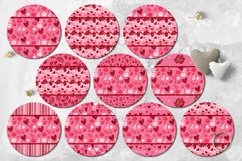Valentine round earrings | 38 valentine Sublimation designs Product Image 4
