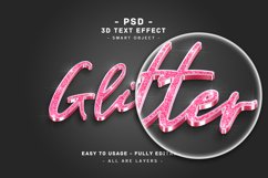 5 pack 3d glitter colors text style effect vol.1 Product Image 2