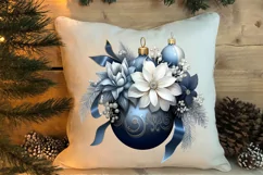 Blue Christmas Ornaments Clipart, Christmas PNG Product Image 4
