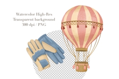 Watercolor Air Transport Clipart Product Image 4