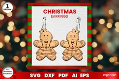 Gingerbread Girl Earrings Laser Cut File | Jewelry Product Image 1