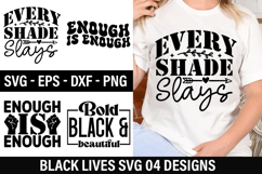 Black Lives SVG Design - Bold Black &amp; beautiful Product Image 1
