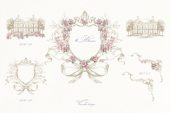 Vintage Wedding Clipart Product Image 4