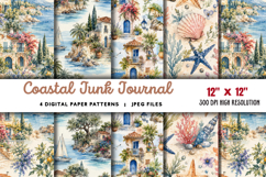 Coastal Junk Journal Pages JPG Product Image 1