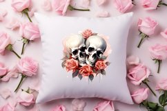 Valentines Day Skull Clipart, Christmas Clipart Product Image 4
