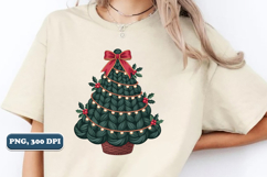 Crochet Yarn Christmas Tree PNG, Christmas tree PNG Product Image 2
