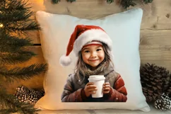 Christmas Little Girl Clipart Sublimation, Christmas PNG Product Image 4