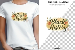 Black history png design for T-shirts Product Image 4