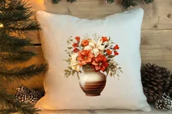 Christmas Antique Vases Clipart, Christmas Clipart Product Image 4