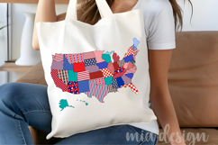 All About Freedom PNG, 1776 USA Map Patriotic Sublimation Product Image 4