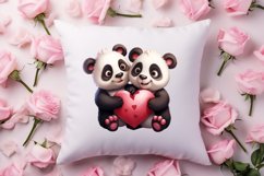 Couple Animal Valentines Day Clipart, Watercolor Couple Product Image 4