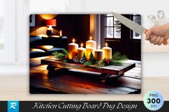 Rustic Christmas Coffee Table Cutting Board PNG Design Product Image 1