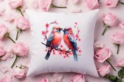 Breeds of Valentine Kissing Birds, Valentine's Day Clipart Product Image 4