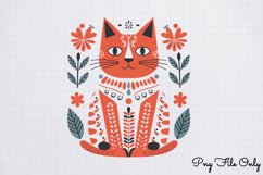 Scandinavian Folk Art Winter Clipart Bundle PNG Product Image 5