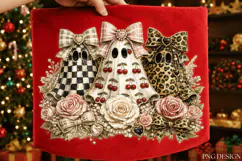 Coquette Ghost Trio PNG Design coquette ghost png, ghost Product Image 1
