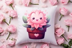 Pink Valentine Succulent Pot Clipart Product Image 4