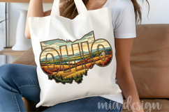 Ohio State Map PNG, Vintage Forest &amp; Nature Sublimation Product Image 4