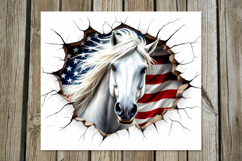 Horse &amp; wall | 8 skinny tumbler Sublimation designs Product Image 4