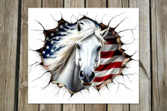 Horse & wall | 8 skinny tumbler Sublimation designs Product Image 4
