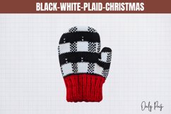 Black-White-Plaid-Christmas Sublimation Product Image 1