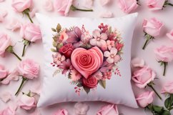 Vintage Valentines Day Flowers Clipart Product Image 4