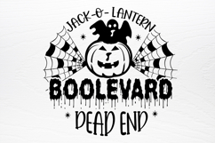 Farmhouse Halloween Round Sign SVG Product Image 4