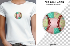 Baseball patchwork png design for T-shirts Product Image 4